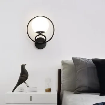 Современный настенный светильник в скандинавском стиле, светодиодный минималистичный настенный светильник для гостиной, спальни, лестницы, украшения дома, прикроватного бра