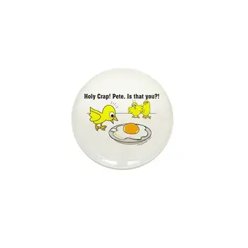 Срань Господня, Мини-брошь-пуговица с изображением яйца Пита Чика, креативная одежда, ювелирные изделия, Женская Подарочная шляпа, милый значок, булавка на лацкане