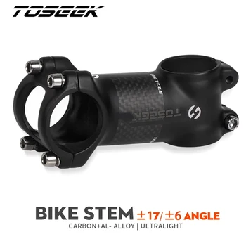 Стержень велосипедного руля TOSEEK 28,6-31,8 мм Алюминий + карбоновый угол6 17 Mtb MTB Запасные части для 