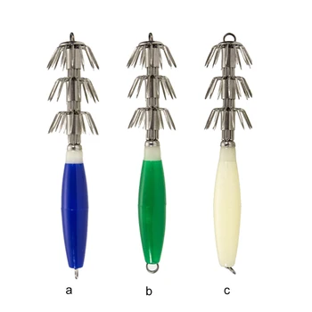 Трехслойные джиг-крючки для кальмаров, более очевидный крючок для зонтика для каракатицы и осьминога