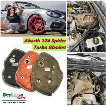 Турбонаддув из базальтового/Серебристого/красного волокна для Fiat Abarth 124 Spider Автомобильные аксессуары и запчасти
