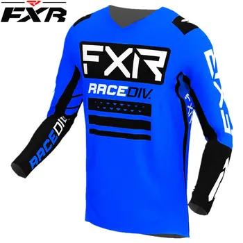 Футболка для мотокросса из джерси FXR Downhill для горных велосипедов, мотоциклов, спортивная рубашка с длинным рукавом, мужская спортивная толстовка Polera Mtb из джерси для гонок