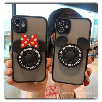 Чехол для Мобильного Телефона Disney Mickey Mouse для iPhone 15 14 13 12 11 Pro Max Защитные Чехлы Для мобильных Телефонов Cute Minnie Iphone Xr Cases