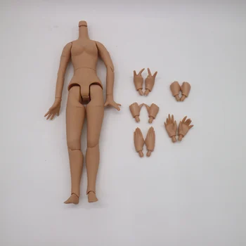 Шарнирное тело с руками для OB,, КУКЛЫ AZONE, куклы Blyth 1/6 (белые, розовые, коричнево-черные и сверхчерные)