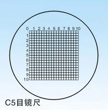 Этап калибровки микрометра с объективом микроскопа C5 5x5 мм2/10 0,25 мм2