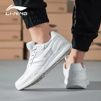 Повседневная обувь Li Ning, мужская легкая одежда, модные кроссовки в стиле ретро, спортивная обувь для настольных игр с низким берцем Agcn175